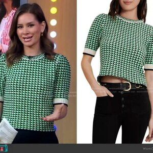 Maje Moxanne Tweed Sweater Top